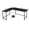 Teraves 66" L-Shaped Desk Computer Gaming Desk Laptop Table Corner