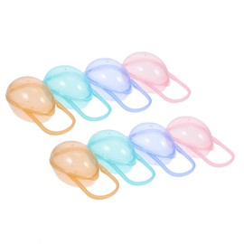 Totority 2sets Stylish Pacifier Storage Container Case for Parents Durable Portable 8pcs*2
