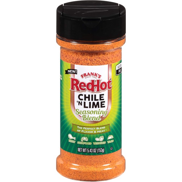 Frank's RedHot Chile 'N Lime Seasoning Blend (Gluten Free), 5.43 oz (Pack of 6)