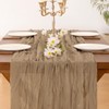 Socomi Nude Coffee Table Runner Spring Easter Cheesecloth Table Runner