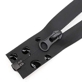 MebuZip 2PCS 28 Inch Waterproof Zippers Black #5 Separating Waterproof Zippers Bulk for Sewing Tailor Crafts Clothes Jackets Down Coats Raincoats (28" 2pcs)