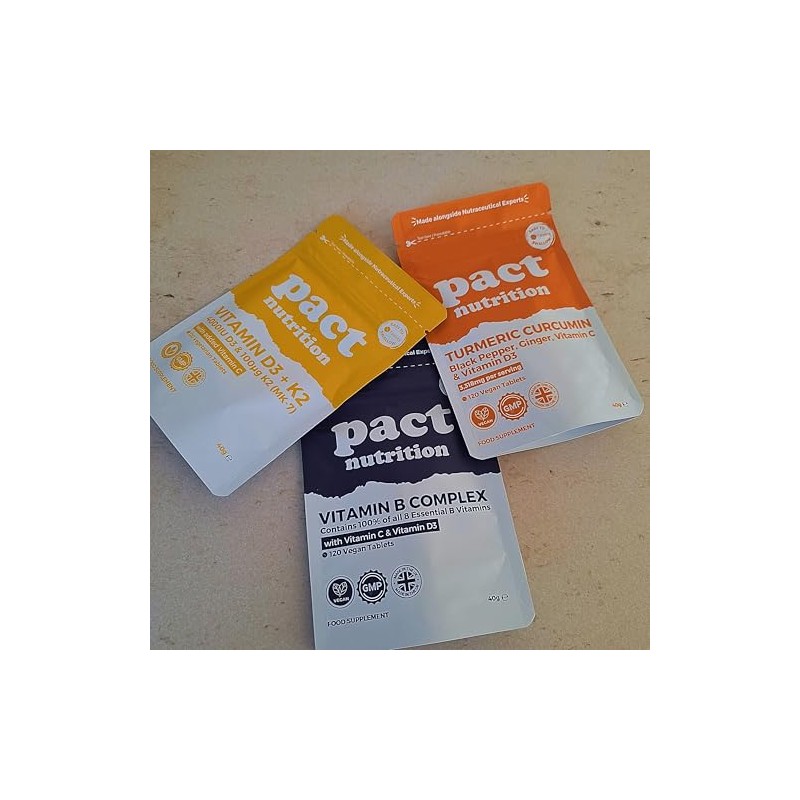 Immunity Bundle - Vitamin D3K2, Vitamin B Complex & Turmeric