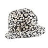 Dolce & Gabbana 100% Silk Black and White Floral Bucket