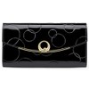 FUPUTWO Women's Long Wallet, Large Capacity, Enamel, Long Wallet, Tri-fold,