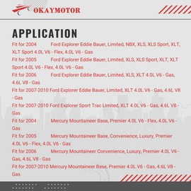 OKAY MOTOR 598-143 EGR Tube Pipe for 2004-2010 Ford Explorer Mercury Mountaineer 4.0L 4.6L 5L2Z 9E469 A