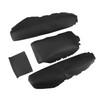 A ABSOPRO Black Faux Leather Armrest Protector Cover Pad Replacement