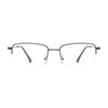 LJCZKA Blue Light Filter Glasses Half Frame Rectangular Men Glasses