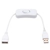 VizGiz 2 Pack USB Switch ON/Off Extension Cable 4 PIN