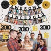 Awesome Since 2010 Photo Banner, Black Gold Sweet 16 Party
