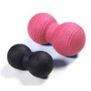 Hard Lightweight EPP Dual Massage Roller, Massage Ball, Peanut Ball 8x16cm/Pink 3ea