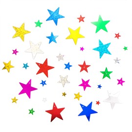 LEEFONE 10mm/ 13mm/ 20mm/ 30mm Star Sequins and Spangles Craft Supplies for DIY, Creative Color Beads Sequins Greeting Card Decoration Gold Foil Iron Slices for Wedding Christmas Clothes Jewelry