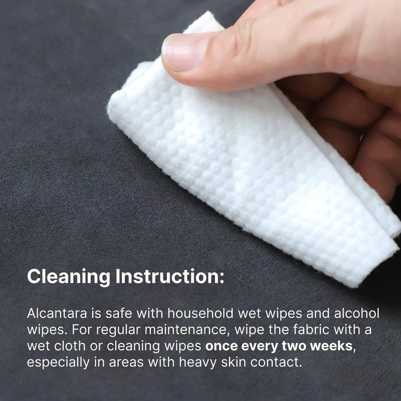 ALTRAALMA Keychain for Alcantara Material, Handmade Full-Wrap (Black)