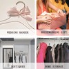 Besser 30 Pack Acrylic Hangers with Gold,Acrylic Clear Hangers,Premium Crystal