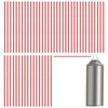 Spray Can Straws, 75 pcs Spray Can Red Plastic Straws,