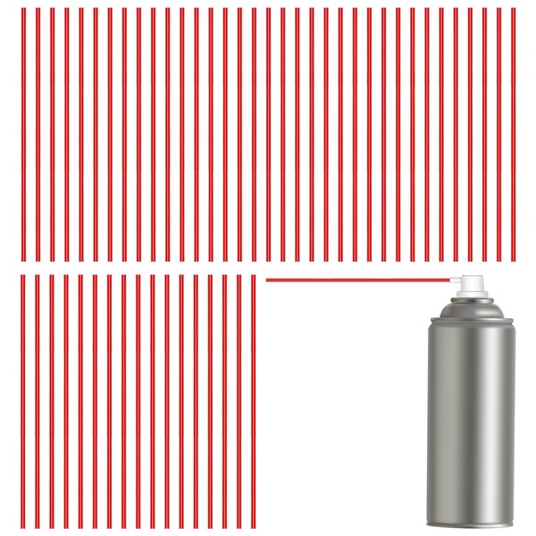 Spray Can Straws, 75 pcs Spray Can Red Plastic Straws,