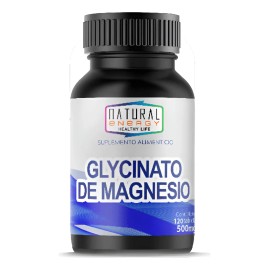 Glycinato De Magnesio Con 120 Tabletas, Natural Energy Sin Sabor