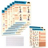 Whole Body Vibration Plate Exercise Poster Set - 6 Workout
