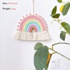 FANXIYA Rainbow Wall Hanging Children's Room Hand-Woven Macrame Rainbow Wall