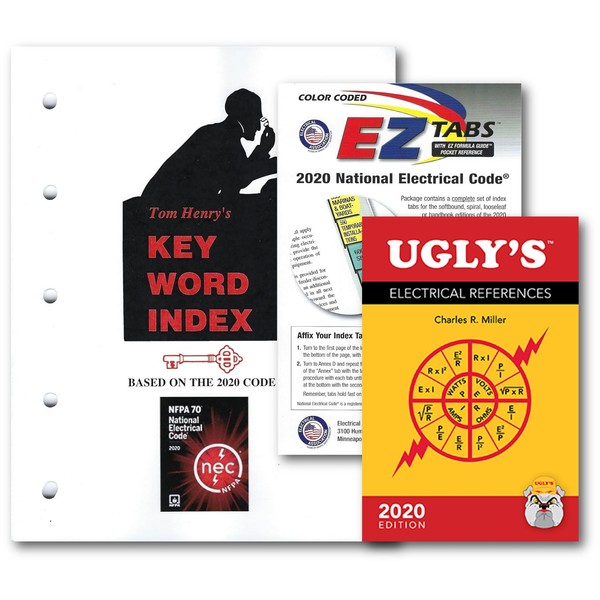 2020 EZ Index Tabs (Color Coded), Ugly's Electrical References and