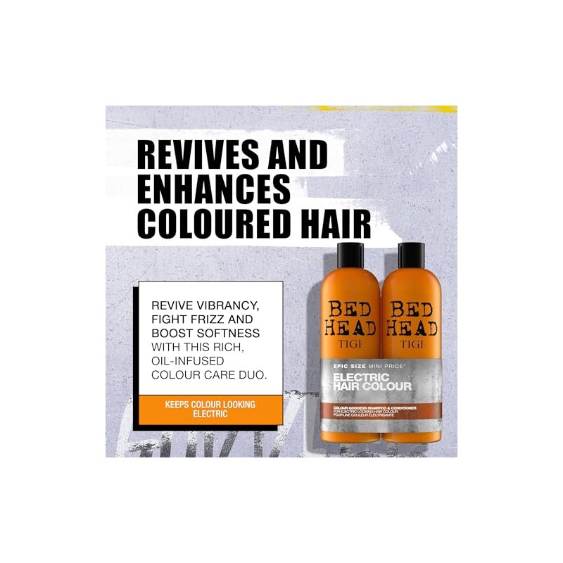 TIGI Bed Head Colour Goddess Oil Infused Shampoo for Unisex