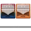 17-Key Thumb Piano Wooden Mbira Musical Instrument with Carrying Bag