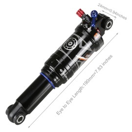 DNM AOY-38RC Mountain Bike Bicycle Air Rear Shock - Rebound/Lock Out/Air Pressure Adjustable- 190x35mm