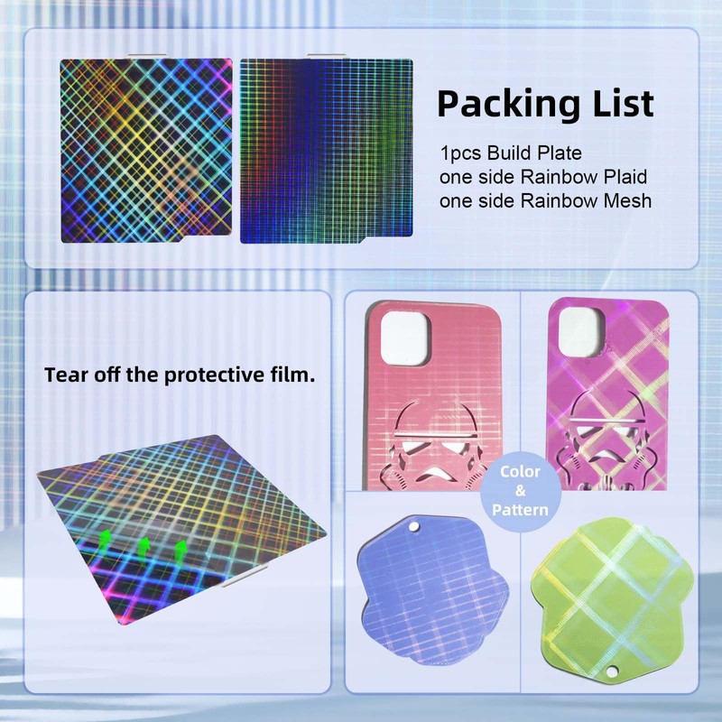IdeaFormer IR3 Double Sided Smooth Rainbow Mesh + Rainbow Plaid