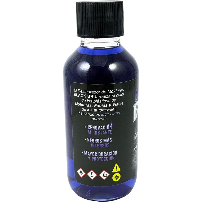 Restaurador de plastico y molduras Black Bril 125ml. Cuidado Exterior.