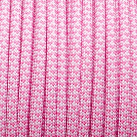 PARACORD PLANET Heart Pattern 550 Paracord – 4mm 7-Strand Nylon Rope for Crafts, Bracelets, Keychains, and Outdoor Use – Strong Survival Cord in Fun Valentine Colors – 10ft to 1000ft Hanks & Spools