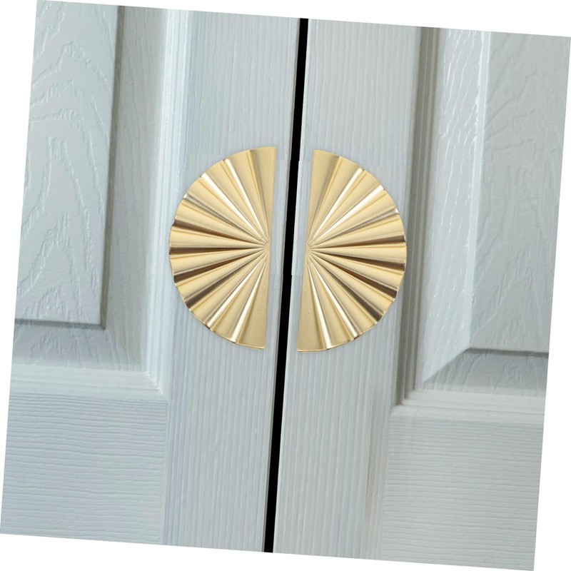 Operitacx 2 Stück Antiker Bronzegriff Kabinettsgriff Schiebetürgriff Scheunentorgriffe Knöpfe Für