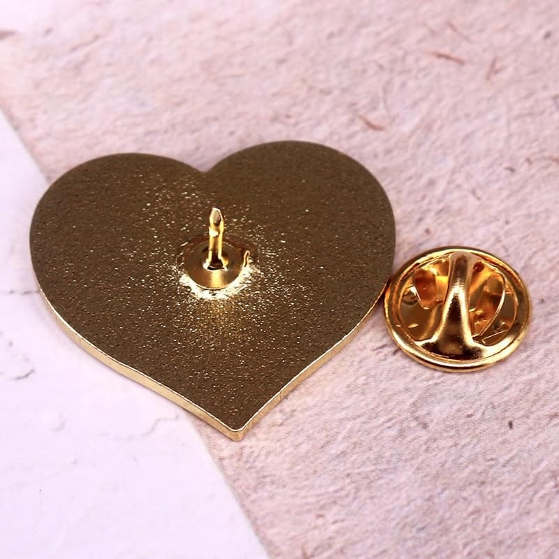 Ukrainian Flag Enamel Pin Blue Yellow Heart-shaped Ukraine Badge Brooch