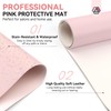 Saviland Arm Rest for Nails Tech Professional: Pink Faux Leather
