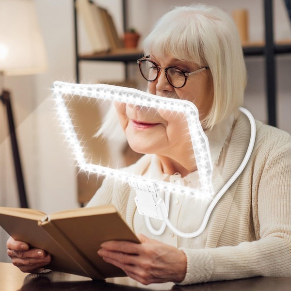 10X Magnifying Glass for Reading with Light, Book Full Page