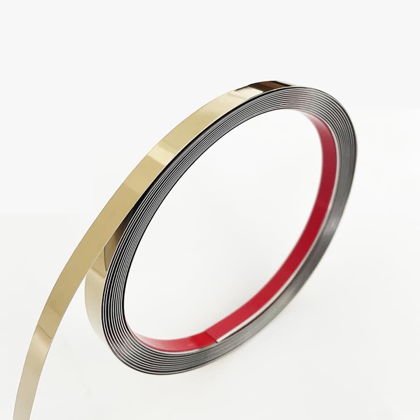 Wall Trim Molding, Stainless Steel Peel and Stick (Mirror-Like Finish),