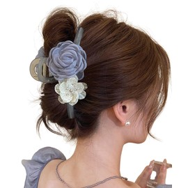 Large Hair Clip, Hair Clip, Hair Clip, Hair Clip, Hair Clip, Hair Accessory, Pearl, Artificial Flowers, Stylish, Bath, Adults, Cute, Popular, Korean Style, Simple, Office, Women's, Cute, Hair Clip