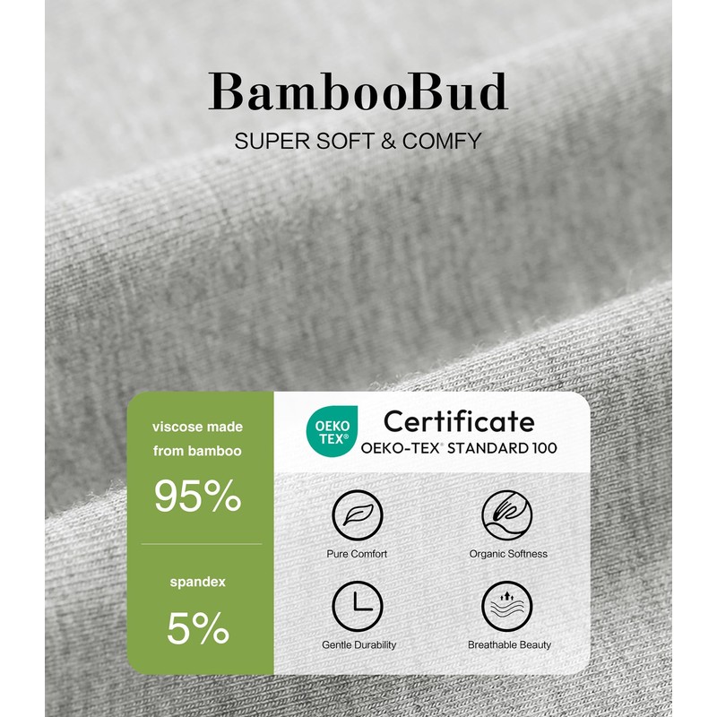 BambooBud Boys Girls Jogger Pants with Pockets Little Kids Casual