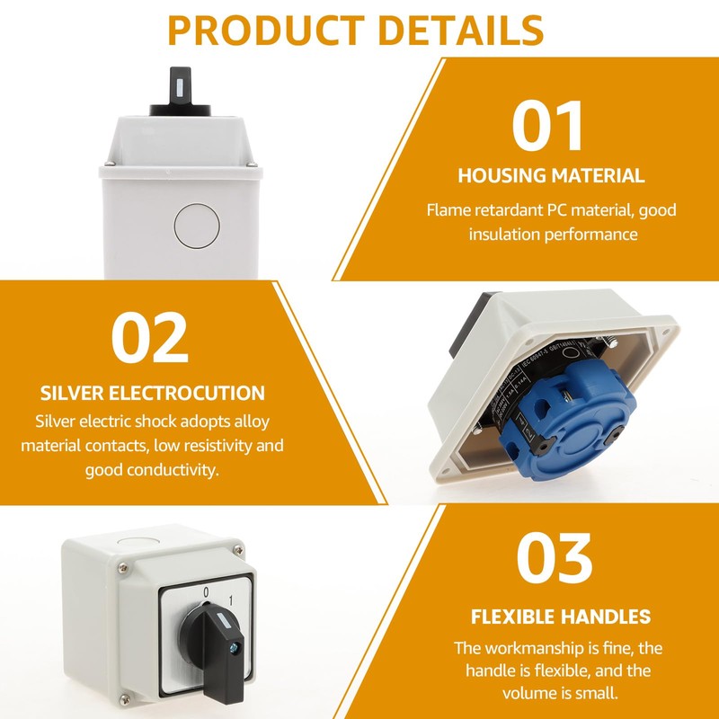 Universal Cam Switch 2-Pin Switch (Off-On) 220V 20A Universal Rotary