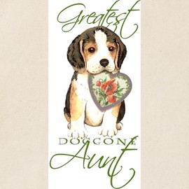 CafePress Beagle Aunt Tote Bag Reusable Natural Beige Canvas Shopping Bag