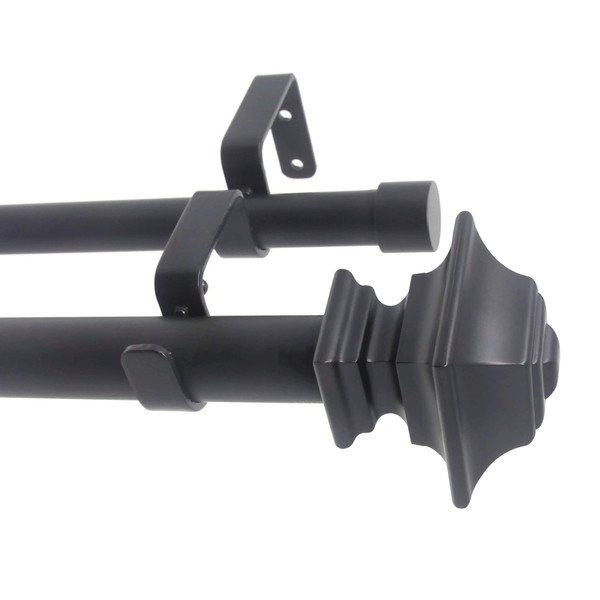 Urbanest Pila Manhattan 1" 3/4" Double Drapery Curtain Window Rod