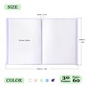 Tamaki Portfolio Binder with Plastic Sleeves, Pocket Portfolio Folder with