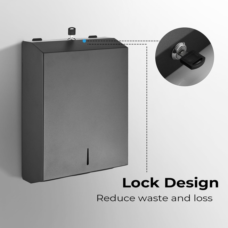 Paper Towel Dispenser Wall Mount - Multifold Trifold Paper Towel