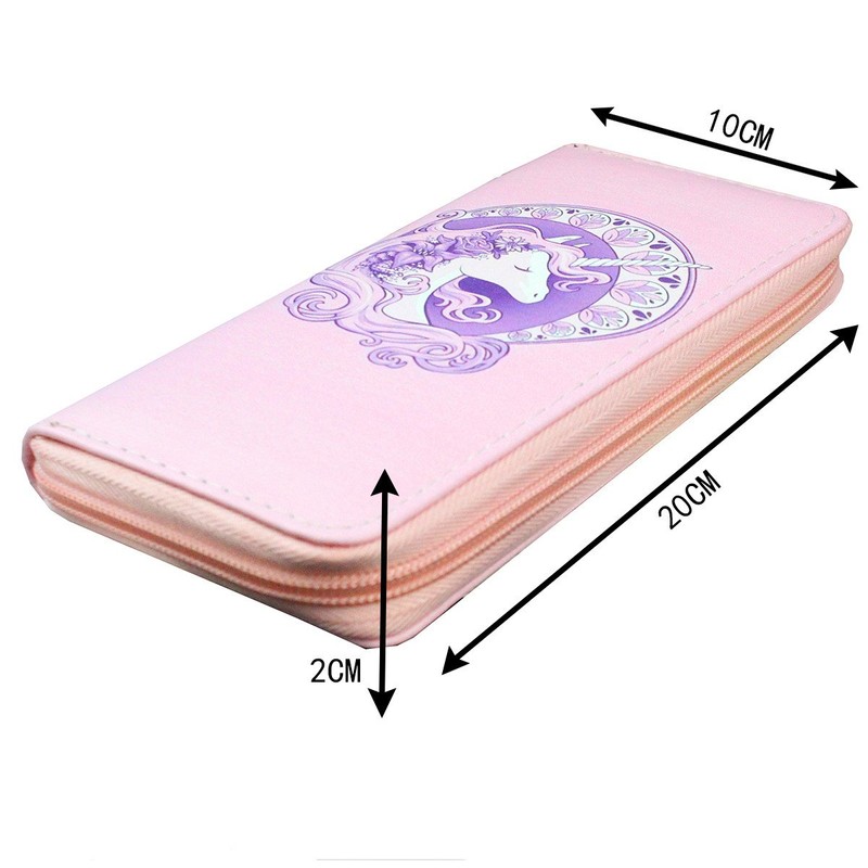 Timlee Unicorn Wallets Cute Rainbow Unicorn Long Wallets Long Purse