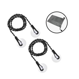 Travel Washing Line,2 washing lines,Extendable Travel Clothes Line With Hooks & Suction Cup, Can Be Used For,Windproof Portable Washing Line For Camping Travel Clothes Laundry Drying Outdoor(Black)