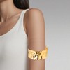 AHEJIOO Gold Upper Bangle Gold, 4 Pieces Geometric Bangles Women,