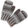 GURU SHOP Hand Knitted Mittens Striped Wool Gloves, Gloves from
