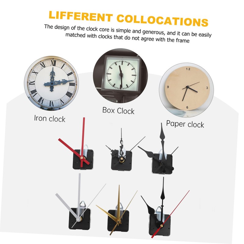 LALAFINA 1 Set Professional DIY Quartz Clock Movement Kit Clock