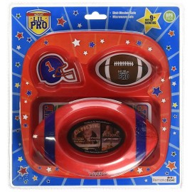 Remarkabowl Lil Pro 1-30515 Footbowl Pet Feeding Set, Red