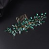 Jumwrit Peine para el pelo de novia con diamantes de