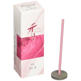 Shoyeido Incense Xiang Do Rose ST20 Sticks with Simple Incense Holder #214202