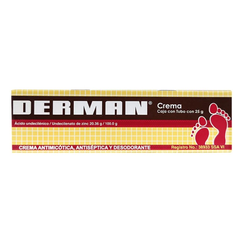 Crema Derman Pie de Atleta Tubo con 25g
